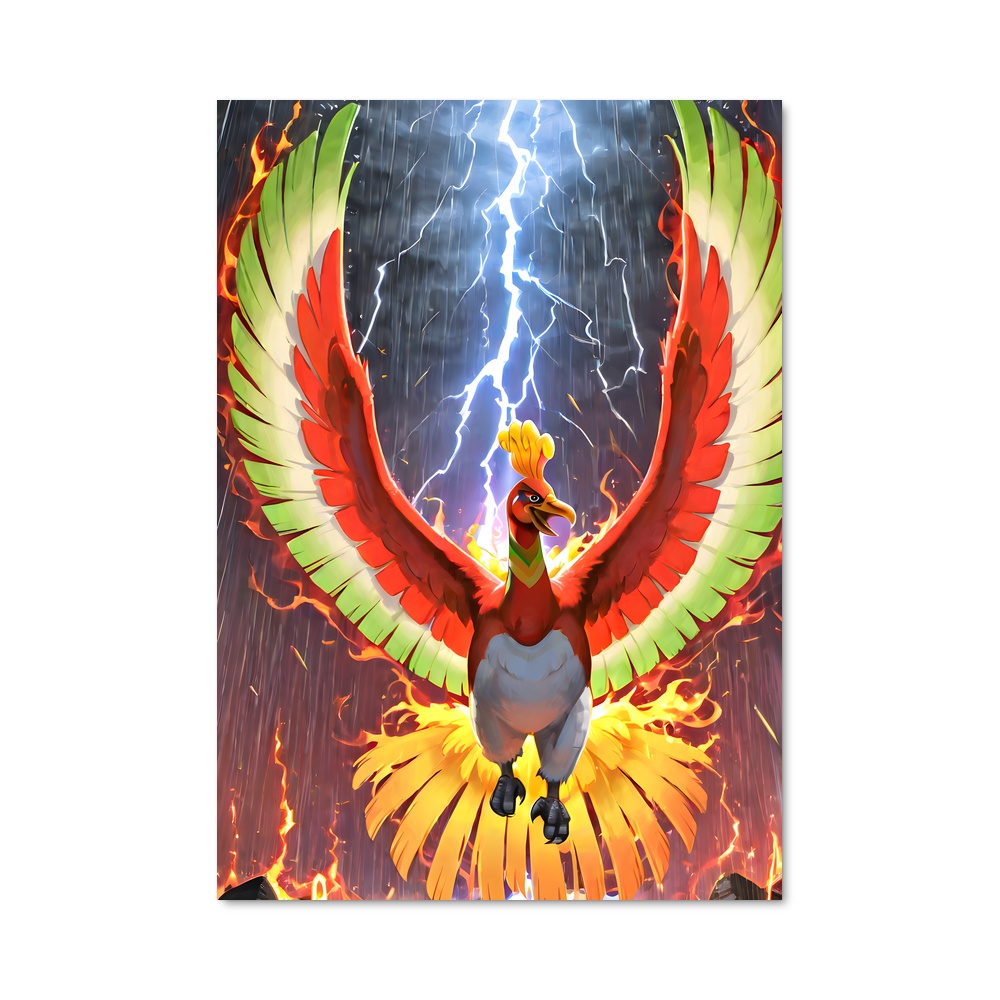 Poster L'Éclair de Ho-Oh – affiche Pokemon